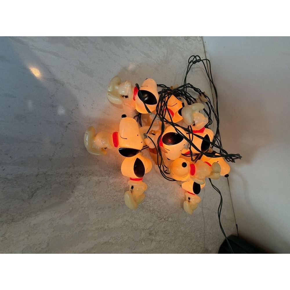 Vintage Snoopy Christmas Tree Lights